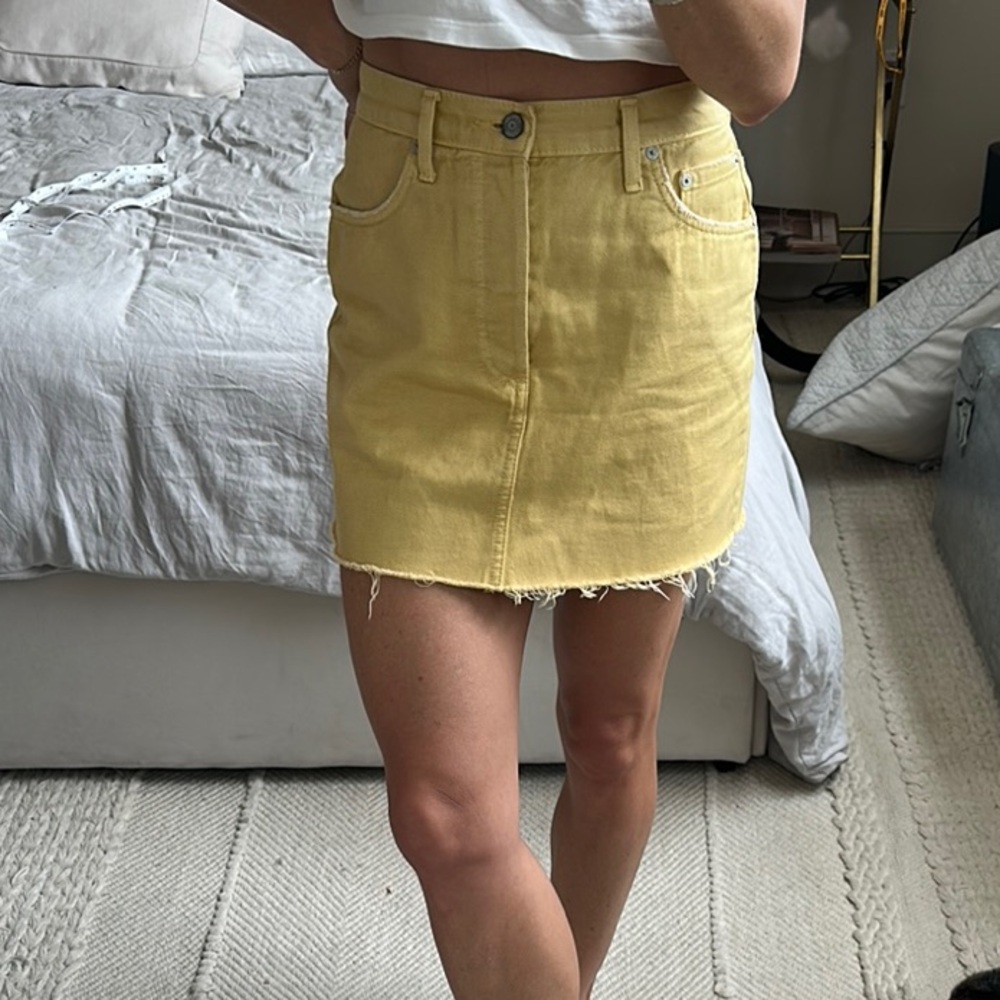 Boyish Mustard Denim Skirt